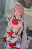 WAXDOLL Full silicone sex doll 172cm/5ft6 F-cup # GE57Z head with realistic body makeup