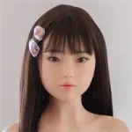 WAXDOLL Full silicone sex doll 142cm/4ft7 AA-cup # G50 head with Realistic body makeup