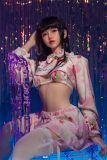 Sanhui 150cm/4ft9 B-cup Full Silicone #34 head AIO Seamless Neck  Realistic Sex Doll