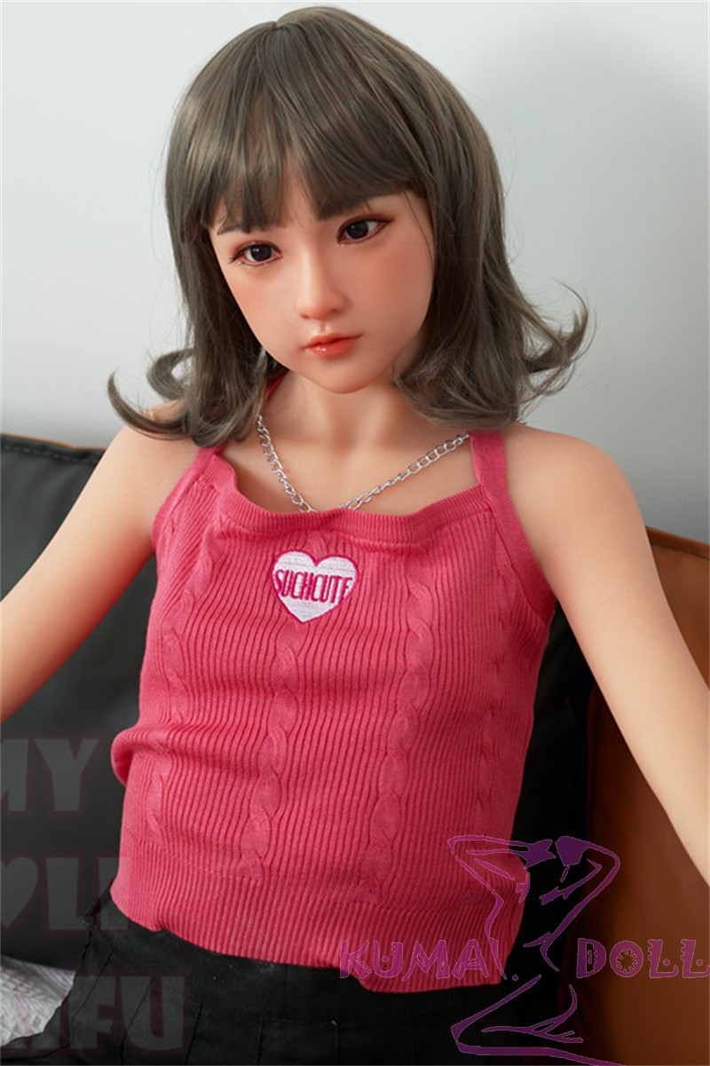 MLW doll Loli Sex Doll 126cm/4ft1 AA-cup Haruki silicone head with TPE material body+head+makeup selectable