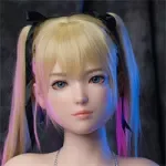 WAXDOLL Full silicone sex doll 143cm/4ft7 H-cup # G57Z-3 head with Realistic body makeup