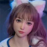 WAXDOLL Full silicone sex doll 143cm/4ft7 H-cup # G57Z-3 head with Realistic body makeup