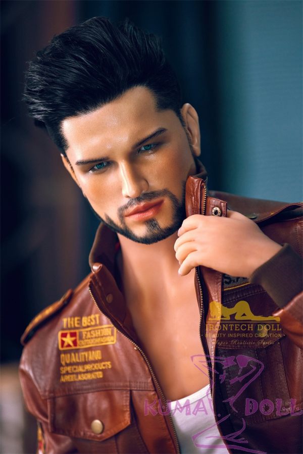 Irontech Doll Male love doll 162cm/5ft3 silicone head Kevin+ TPE body with detachable penis male doll(Tanned skin)