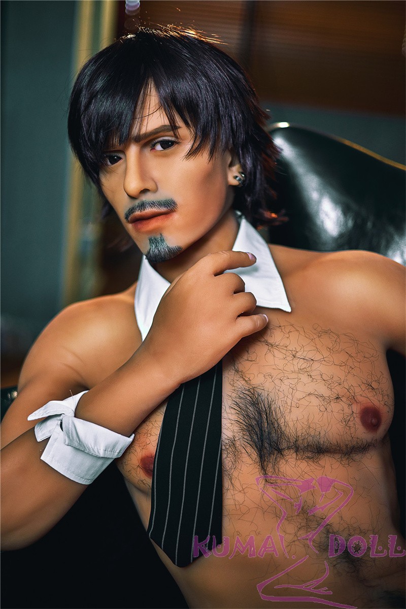 Irontech Doll Male love doll 175cm/5ft7 silicone head Nicholas+ TPE body with detachable penis male doll(Tanned skin)