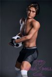 Irontech Doll Male love doll 175cm/5ft7 silicone head Charles+ TPE body with detachable penis male doll(Tanned skin)