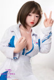 Tayu Doll Full Silicone Sex Doll 148cm/4ft9 D-cup with M3 Head Mio 19kg body+ M16 bolt Blue and White Matching