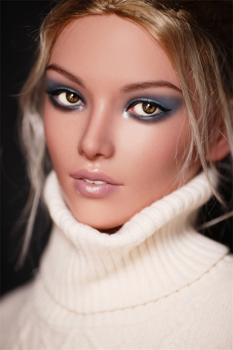 ZELEX Full silicone sex doll 170cm C-cup # GE53_1 head with realistic body makeup- Skin Color Light Tan