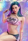 ZELEX Full silicone sex doll 170cm C-cup #GE07_3 head with realistic body makeup- Skin Color Natural