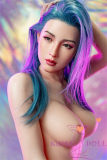 ZELEX Full silicone sex doll 170cm C-cup #GE07_3 head with realistic body makeup- Skin Color Natural