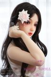 WM Doll TPE Material Sex Doll 156cm/5ft1 B-Cup Doll with Head #443 White One piece