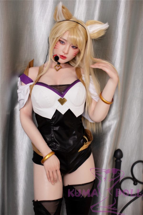 Only Love Sex Doll 168cm/5ft5 D-Cup #C Silicone head+TPE body - Ahri Cosplay
