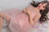Sanhui Doll 145cm/4ft8 D-cup Silicone Sex Doll with Head #11-Pink dress