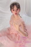 Sanhui Doll 145cm/4ft8 D-cup Silicone Sex Doll with Head #11-Pink dress