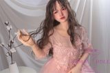 Sanhui Doll 145cm/4ft8 D-cup Silicone Sex Doll with Head #11-Pink dress