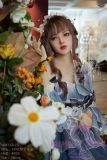 WM Doll TPE Material Sex Doll 164cm/5ft4 D-Cup with body makeup Head #455 - Blue Pleated Dress