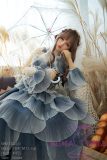 WM Doll TPE Material Sex Doll 164cm/5ft4 D-Cup with body makeup Head #455 - Blue Pleated Dress