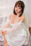 Real Girl Doll 148cm/4ft9 C-Cup TPE Sex Doll R65 head makeup selectable(Recommend you choose 157cm body)-White dress
