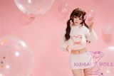 Bezlya Doll Cute love doll L2 head 149cm/4ft9 C-Cup silicone head + TPE material body material customized-Double Ponytail