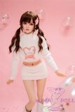 Bezlya Doll Cute love doll L2 head 149cm/4ft9 C-Cup silicone head + TPE material body material customized-Double Ponytail