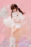 Bezlya Doll Cute love doll L2 head 149cm/4ft9 C-Cup silicone head + TPE material body material customized-Double Ponytail