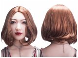 GD Sino Doll 156cm/5ft1 C-cup Silicone Sex Doll Head G8 new head with &normal makeup face &BR makeup body