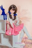 Bezlya Doll Cute love doll M head 4ft5 A-Cup silicone head + TPE material body material customized-Blue Bow Tie