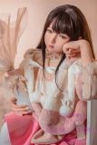 Bezlya Doll Cute love doll M head 4ft5 A-Cup silicone head + TPE material body material customized-Blue Bow Tie