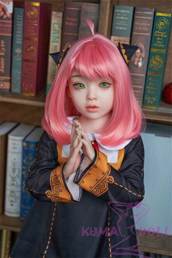 WAXDOLL Full silicone sex doll 110cm/3ft6 AA-cup #GB58 head with realistic body makeup- Skin Color Natural