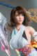 Game Lady Full silicone 167cm/5ft5 D-cup No.6 head with realistic makeup skin color-Fair