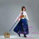 Game Lady Full silicone 167cm/5ft5 D-cup No.6 head with realistic makeup skin color-Fair