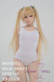 WAXDOLL 7kg Full Silicone Love doll 85cm/2ft8 flat breast doll #GF05 head with realistic make-up