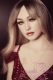 XNX Doll 160cm/5ft2 Small breast and nipple Silicone Sex Doll with R+S makeup Head X5 Gemma-Red nightdress