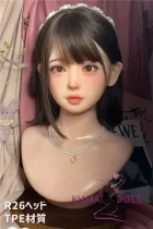 Real Girl  head only R26 head TPE head M16 bolt Craftsman make selectable
