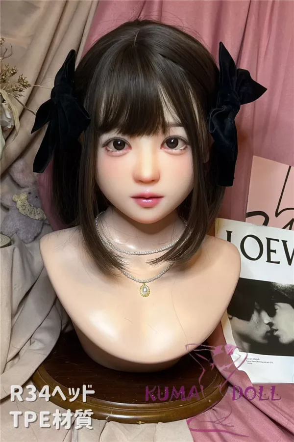 Real Girl  head only R34 head TPE head M16 bolt Craftsman make selectable