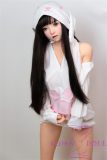 SHEDOLL Lolita type 148cm/4ft9 normal breast LuoXiaoYi head love doll body material customizable-Rabbit pajamas