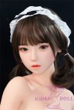 SHEDOLL Lolita type 148cm/4ft9 normal breast NinMeng head love doll body material customizable-Maid's outfit