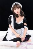 SHEDOLL Lolita type 148cm/4ft9 normal breast NinMeng head love doll body material customizable-Maid's outfit
