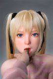 WAXDOLL Full silicone sex doll 147cm/4ft8 A-cup # GD36_1 head with Opening Jaw -Common expressions