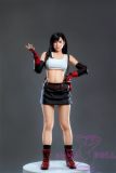 Game Lady Full silicone 168cm/5ft5 E-cup No.15-1 Tifa Lockhart From Final Fantasy VII Remake(FF7) head with realistic makeup, eyebrows and eyelashes implanted-Nurse's uniform