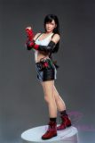 Game Lady Full silicone 168cm/5ft5 E-cup No.15-1 Tifa Lockhart From Final Fantasy VII Remake(FF7) head with realistic makeup, eyebrows and eyelashes implanted-Nurse's uniform