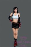 Game Lady Full silicone 168cm/5ft5 E-cup No.15-1 Tifa Lockhart From Final Fantasy VII Remake(FF7) head with realistic makeup, eyebrows and eyelashes implanted-Nurse's uniform