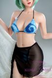 WAXDOLL Full silicone sex doll 172cm/5ft6 F-cup # GE107-1 head with realistic body makeup