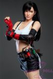 Game Lady Full silicone 168cm/5ft5 E-cup No.15-1 Tifa Lockhart From Final Fantasy VII Remake(FF7) head with realistic makeup, eyebrows and eyelashes implanted-Nurse's uniform