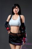 Game Lady Full silicone 168cm/5ft5 E-cup No.15-1 Tifa Lockhart From Final Fantasy VII Remake(FF7) head with realistic makeup, eyebrows and eyelashes implanted-Nurse's uniform