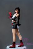 Game Lady Full silicone 168cm/5ft5 E-cup No.15-1 Tifa Lockhart From Final Fantasy VII Remake(FF7) head with realistic makeup, eyebrows and eyelashes implanted-Nurse's uniform