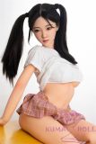 Real Girl Doll 148cm/4ft9 C-Cup TPE Sex Doll R60 head with implanted hair