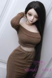 Mini Doll 60cm/2ft Big Breast  with X6 head Full Silicone Love doll easy to use easy to hide