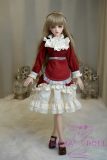Mini Doll 60cm/2ft Middle Breast  with X5 head Full Silicone Love doll easy to use easy to hide