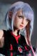Game Lady Full silicone 156cm/5ft1 E-cup Anime No.5 Lucy from Cyberpunk 2077 head soft silicone version with realistic makeup