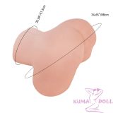 In-Stock Tantaly 8.5 kg/18.7 lbs Cecilia fair 2.0 TPE Big Breast Torso For Male 2 holes available